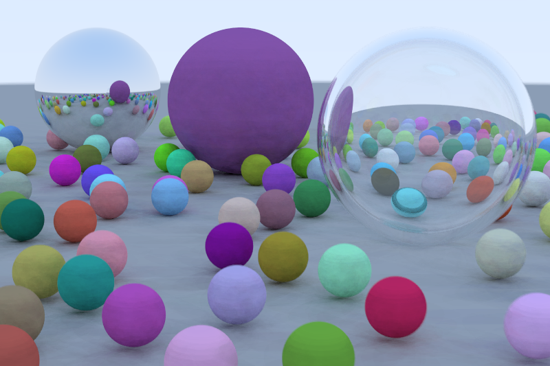 Haskell ray tracer final render